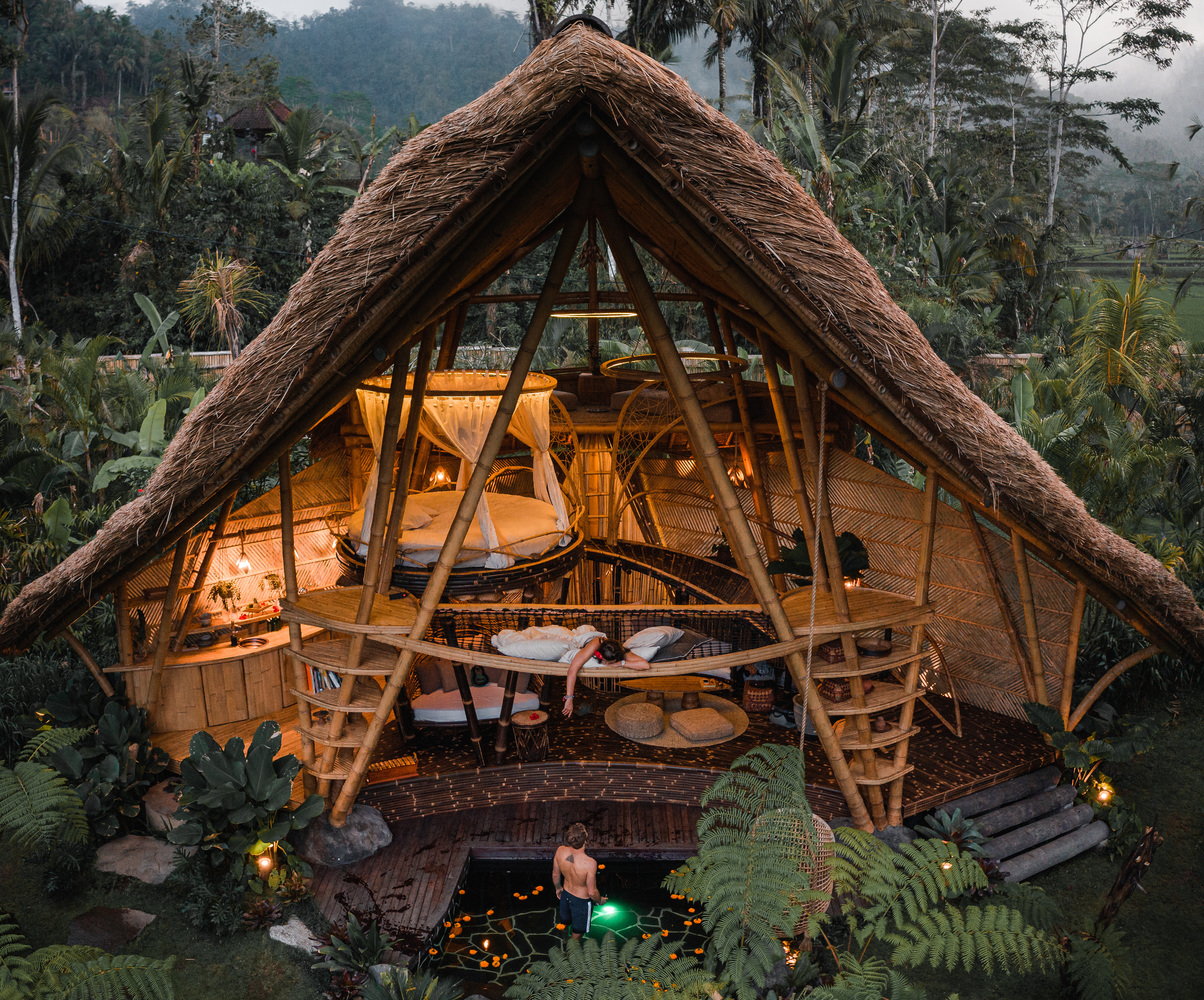 All-Bamboo “Hideout Horizon” Offers Tropical Luxury in Bali