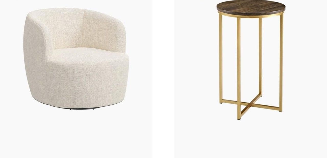 Chair and Table from Reese Witherspoon Havenly Design Collection