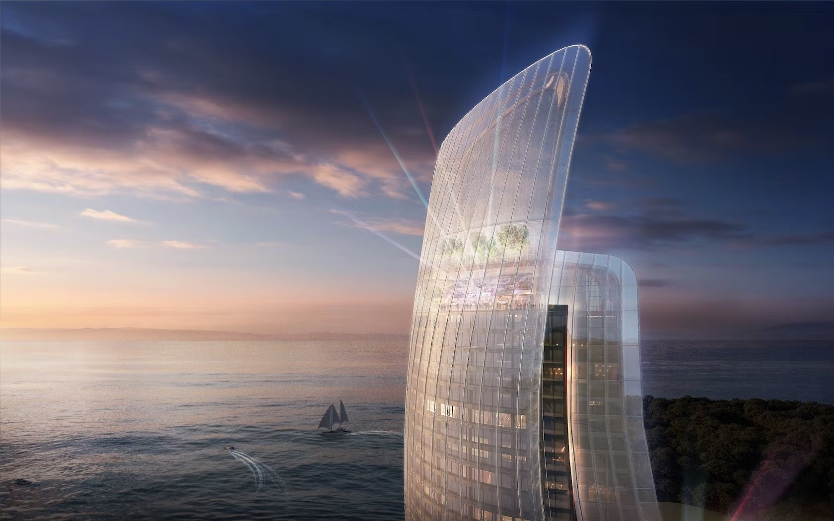 Thailand?s Latest Resort Looks Like the Billowing Sails of a Luxury Ship