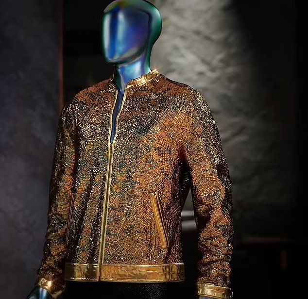 Golden Impossible Jacket featured in Dolce & Gabbana's digital Genesis Collection.
