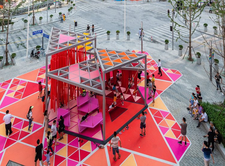 Public Spaces Throughout Europe Will Colorful Playgrounds This