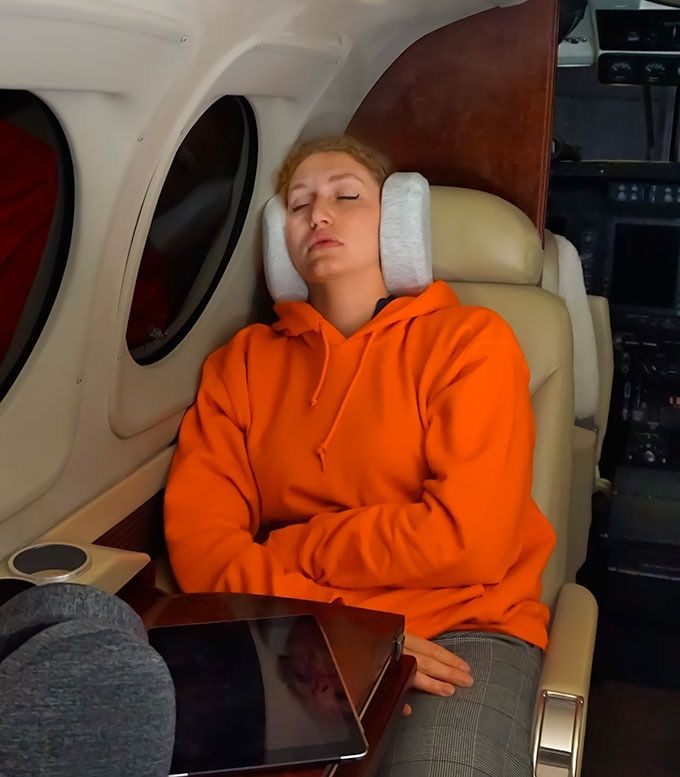 SleepMuffs SoundBlocking Neck Pillow Lets You Nap in Noisy