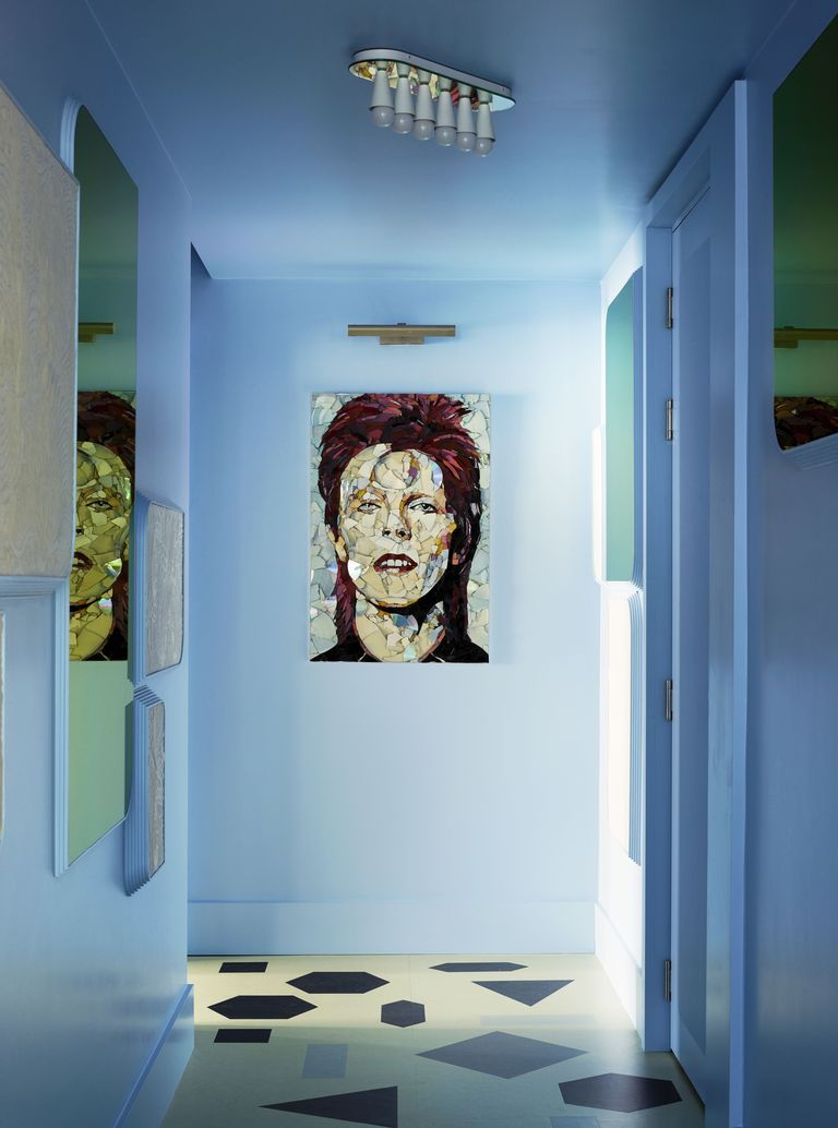 Ziggy Stardust-era portrait of David Bowie served as the starting point for Owl's entire design. 