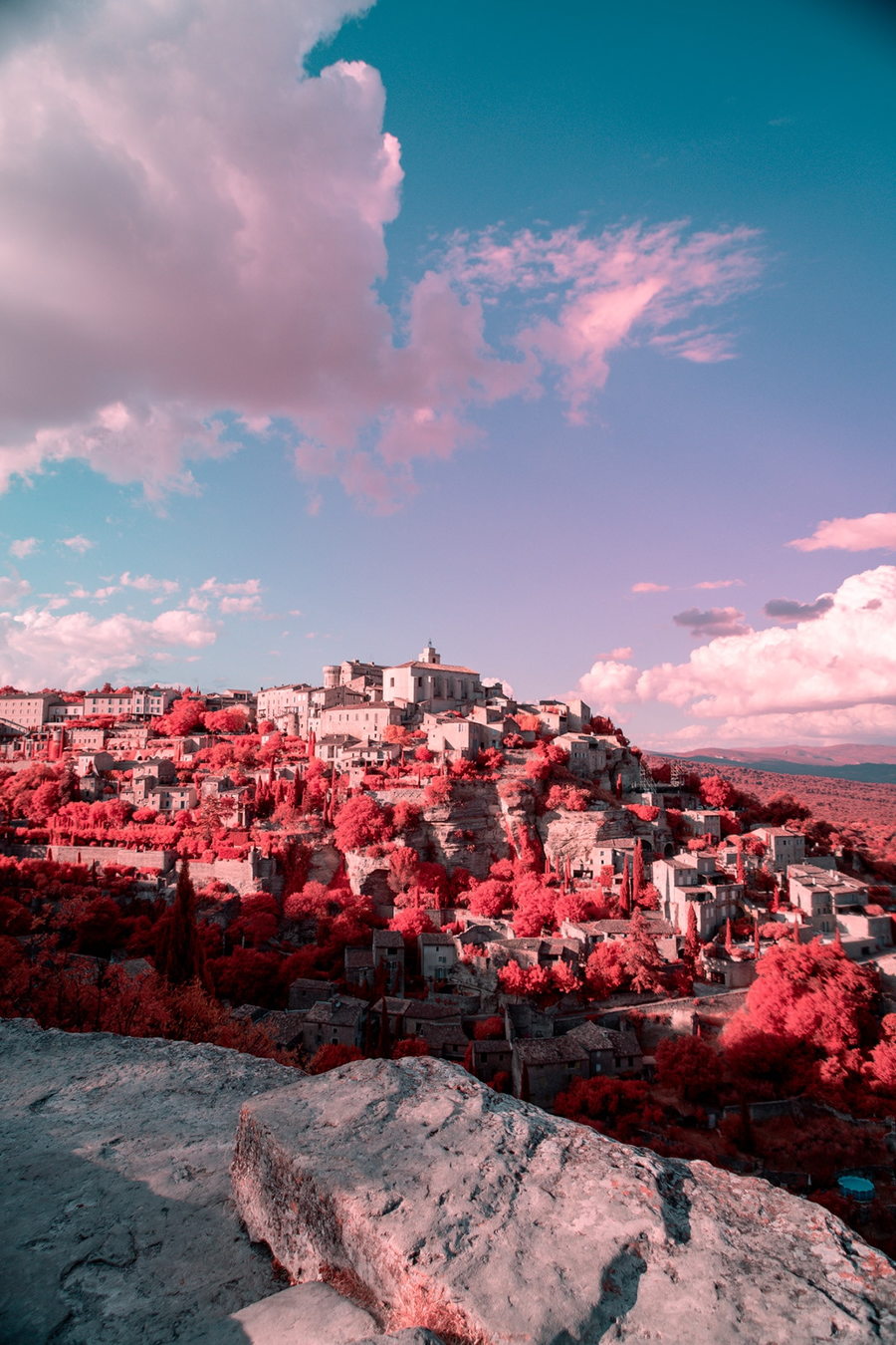 Gorgeous infrared photo shows a French city on a hill, as featured in Paolo Pettigiani's 