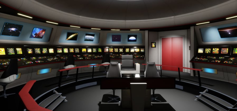 The inside of Tony Alleyne's Leicestershire apartment was remodeled to look exactly like the USS Enterprise.