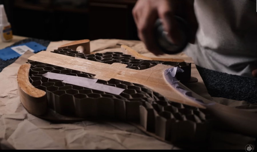 Tchiks Guitars documented his entire process while assembling his DIY IKEA guitar.