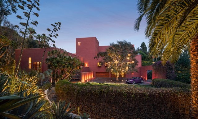 A vivid $77 Million LA Mansion by architecture icon Ricardo Legorreta,  