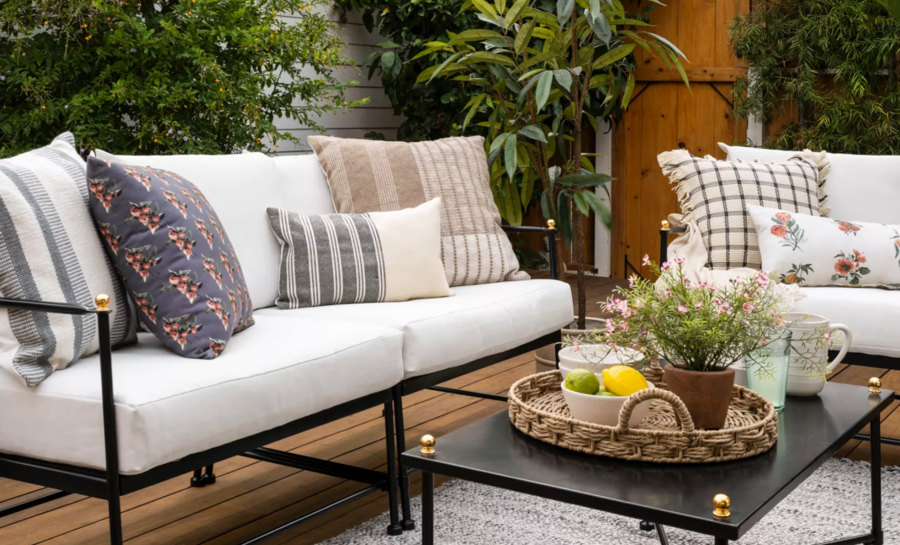 Midway Outdoor Seating featured in Studio McGee's Spring 2022 collection with Target.