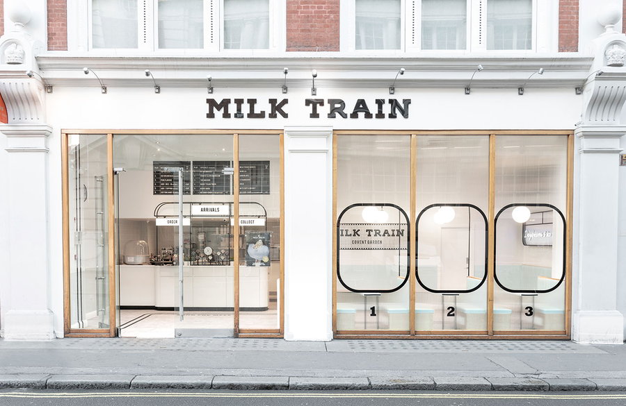 The Instagram-friendly Milk Train ice cream shop, located in London's Covent Garden