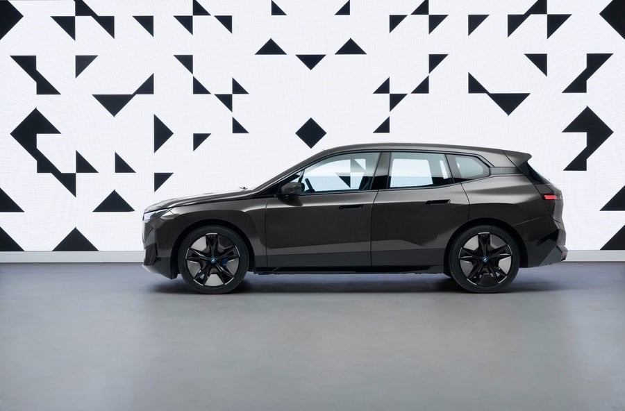 All-black version of BMW's color-changing iX electric SUV. 