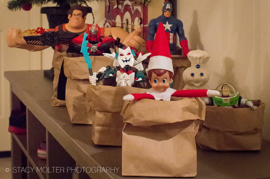 Paper Bag Toy Race Elf on the Shelf idea by Stacy Molter. 