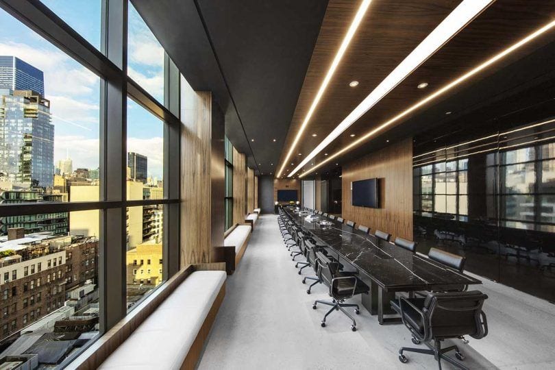 Conference room inside JAY Z's Swank new Roc Nation offices in New York City