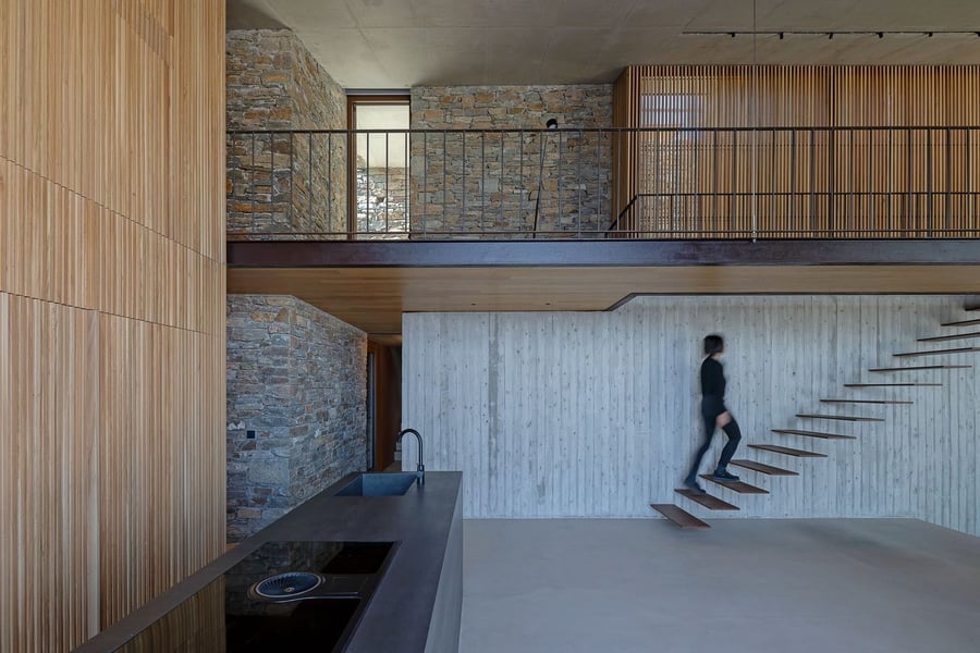 Sleek minimalist interiors inside the Mold Architects-designed 