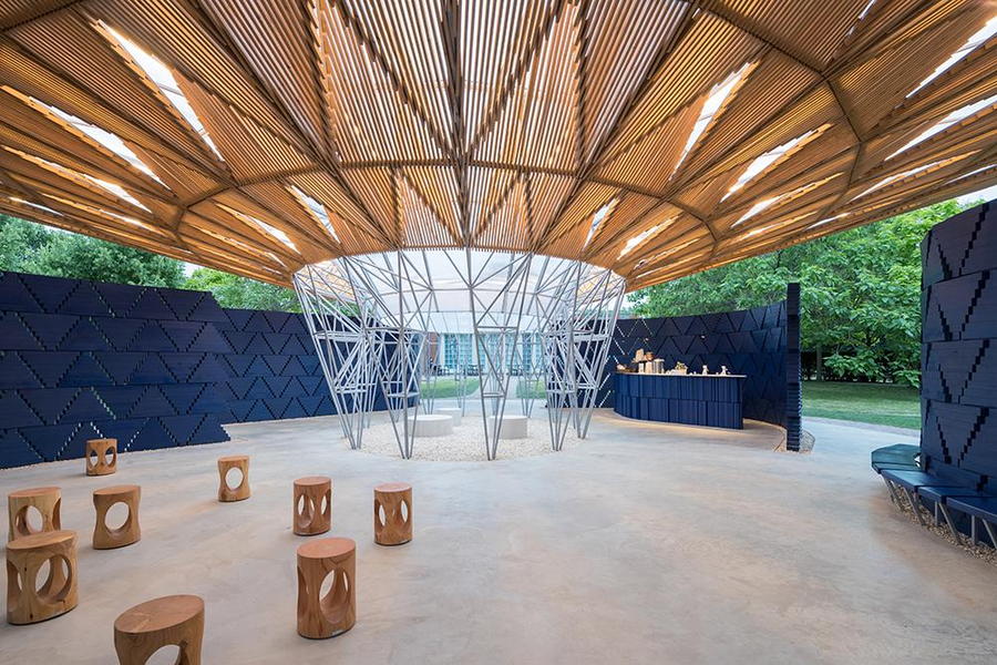 2017 Serpentine Pavilion in London, designed by Francis Kéré.