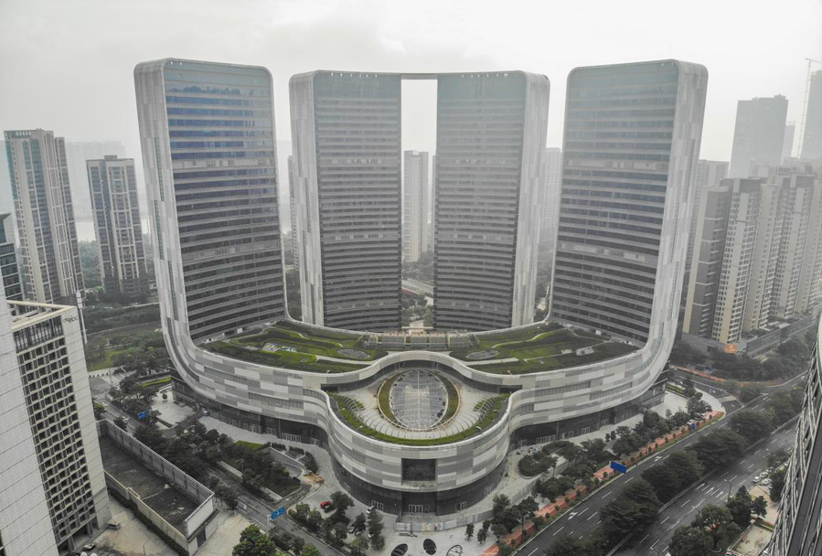 The Donping Poly Plaza in China's Foshan New City, featured in Archy.com's annual Ugliest Building Survey. 