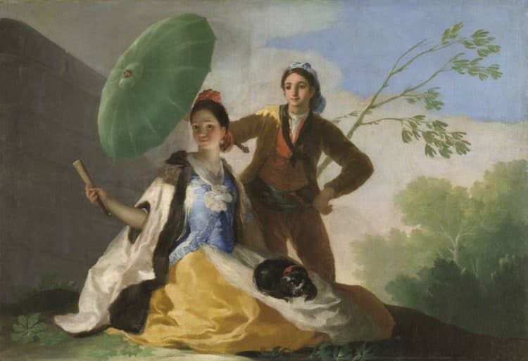 Francisco de Goya's famous “El Quitasol” painting.