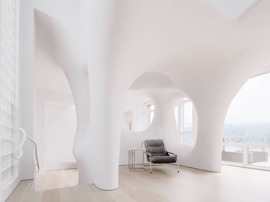 Inside the new cloud-like interiors of a San Francisco home renovated by by OPA Architects.