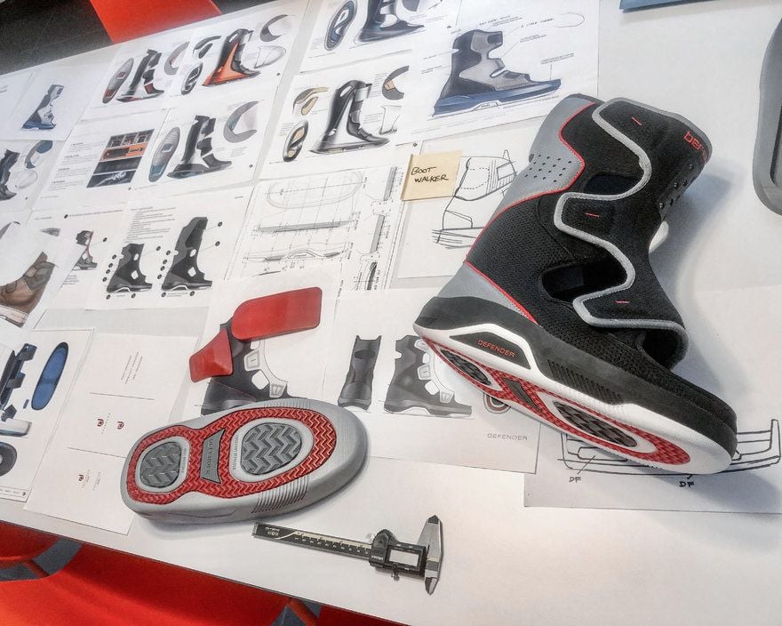 Dr. Jason Hanft's Foot Defender Boot lays on early mock-ups and plans of itself.