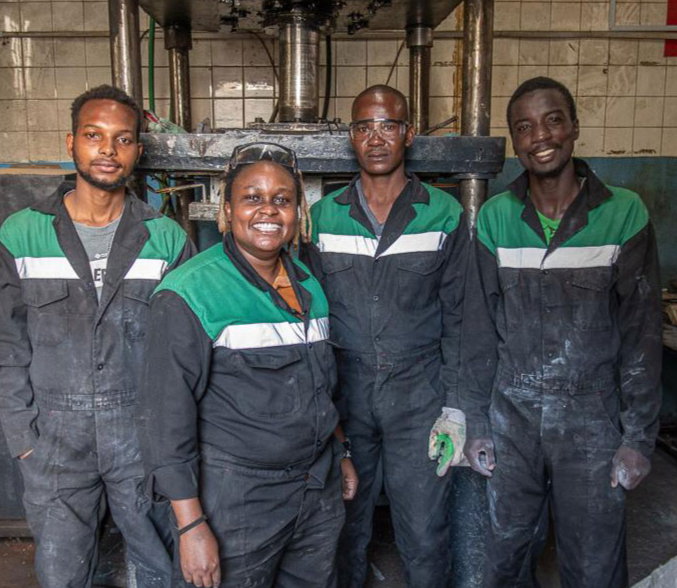 Nzambi Matee and her faithful team are all committed to cleaning up Kenya, and producing sustainable products from that clean-up. 