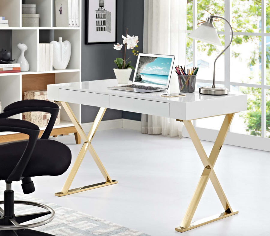 The sleek, simple Sector Office Desk from LexMod.