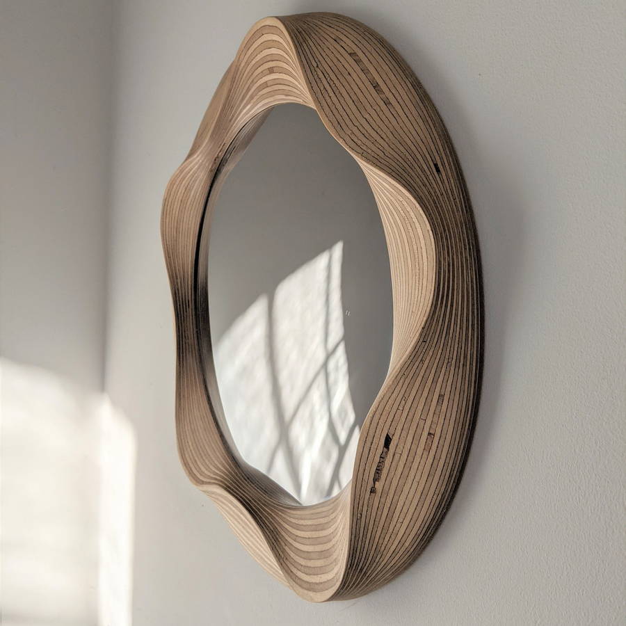 Convex Aura Mirror by SurreyWoodsmiths, People's Pick at the 2022 Etsy Design Awards.