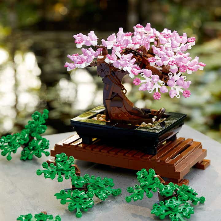 The LEGO Bonsai Tree Kit, as featured in the company's new stress-relieving 