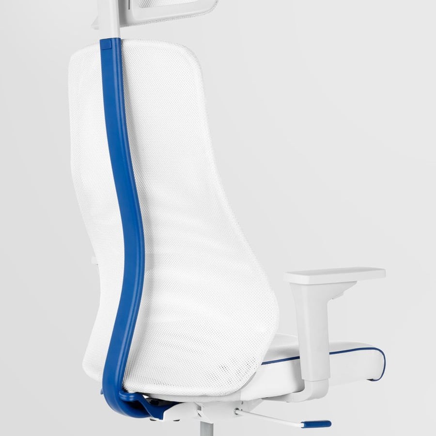 Desk chair featured in IKEA's new line of gaming furniture, made in collaboration with Republic of Gamers. 