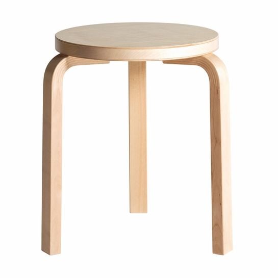 The Artek Stool, invented by Finland native Alvar Aalto in the 1930s.