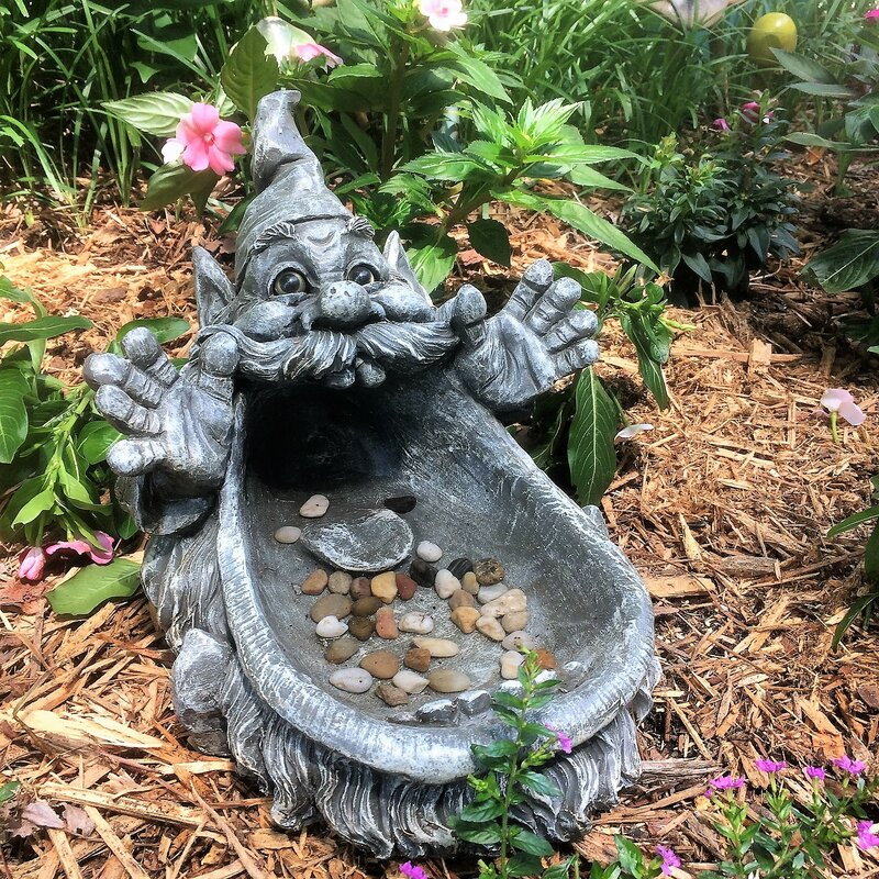 Biggin' Gnome Big Mouth Cast Resin Statue Planter 
