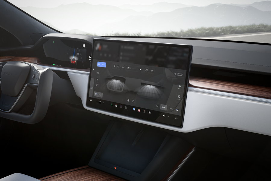 Tesla's Beta v9 FSD System – In-Car Display