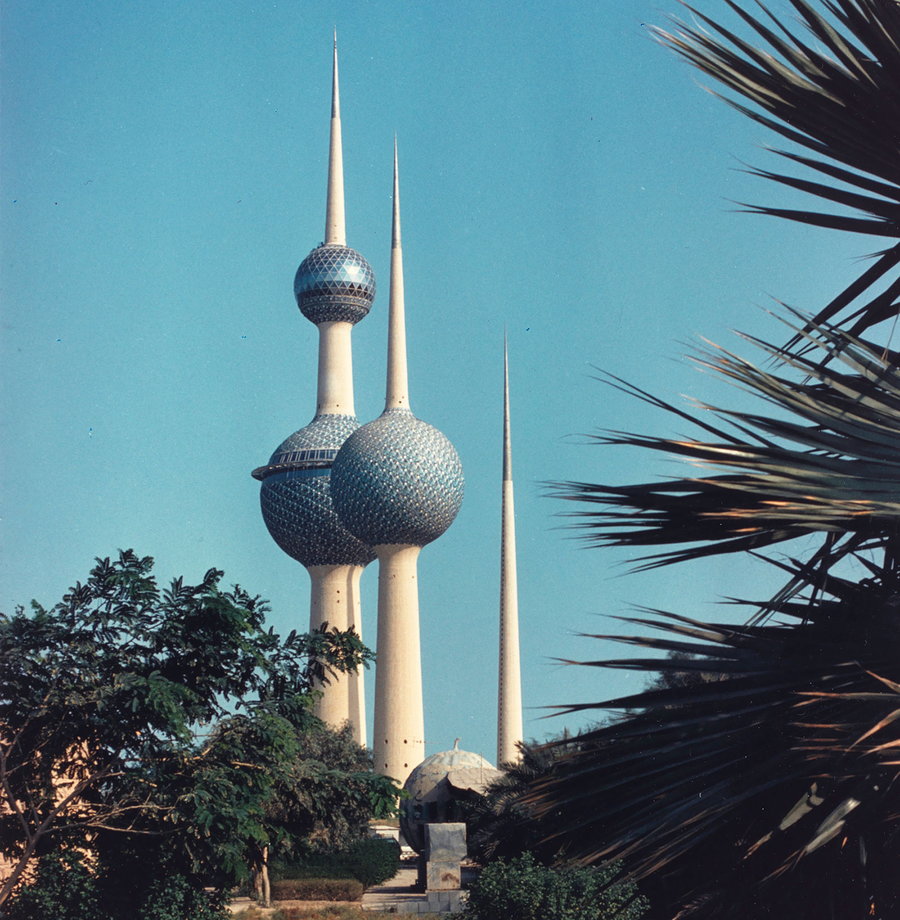 The dazzling Kuwait Towers in Kuwait City – just one of 13 feats of architectural modernism to be awarded a 