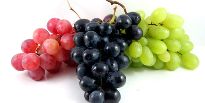 Red vs. Black Colored Grapes 