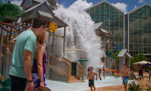 Cypress Springs Water Park's play structure Cypress Springs Water Park's play structure