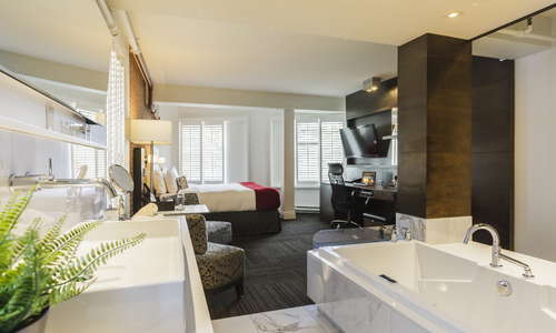 Prestige suite with open bathroom