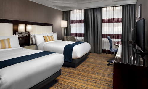 Guestrooms blend contemporary style with classic detail that give a nod to the history of the building.