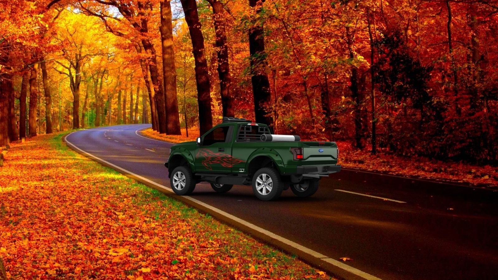 10 Ford Trucks Basking in Fall Leaves