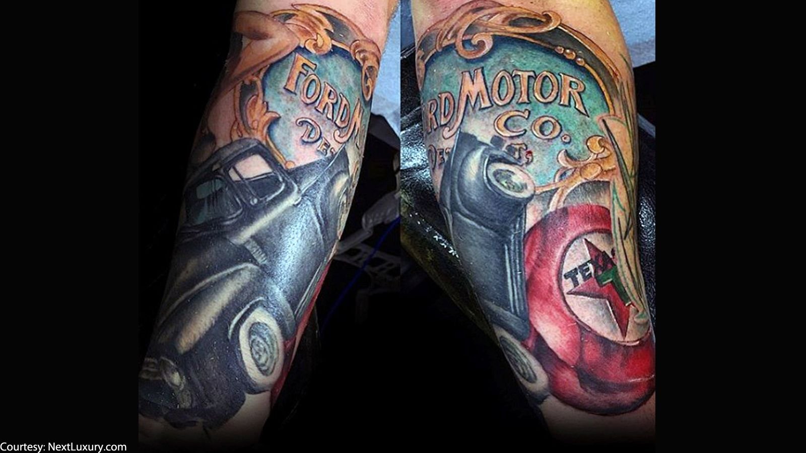 ford v8 logo tattoo