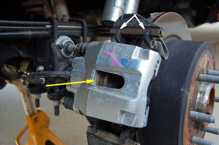 Changing rear brake pads ford f150 #4