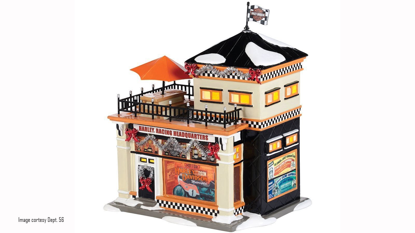 Harley Davidson Miniature Village Motorcycle Clubhouse