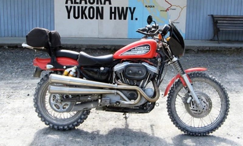 This Sportster rode the entire Al-Can highway