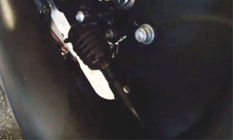 Reinstall the brake and make sure you properly secure the pin through the pushrod into the actuator