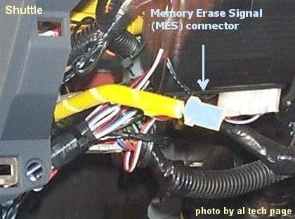 MES Memory Erase Signal connector