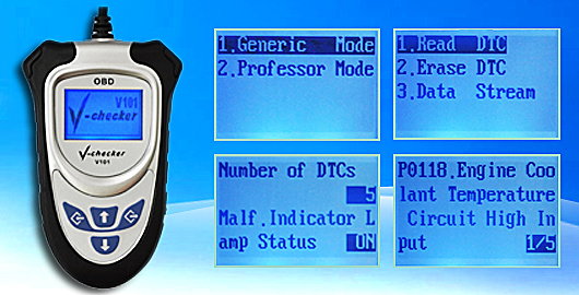 Find DTC with an OBD-II scan tool