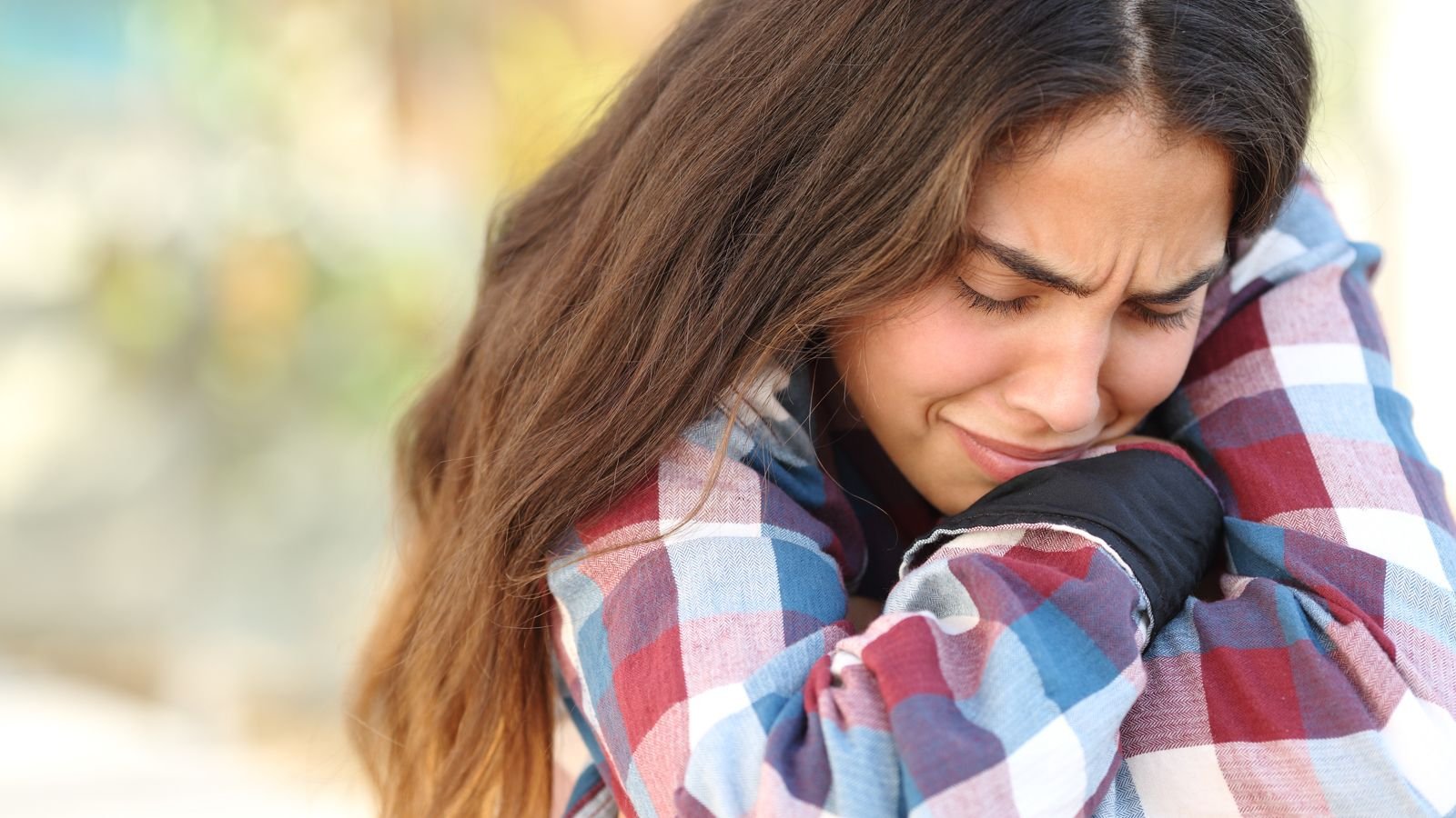 depressed teen girl