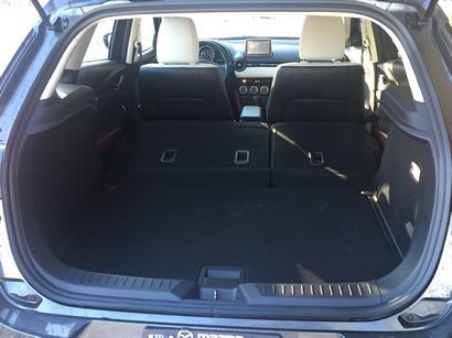 2016 Mazda CX-3 Grand Touring AWD cargo area with rear seats flipped forward