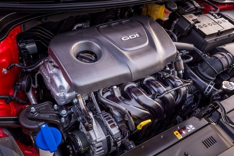2018 Kia Rio 1.6-liter four-cylinder engine