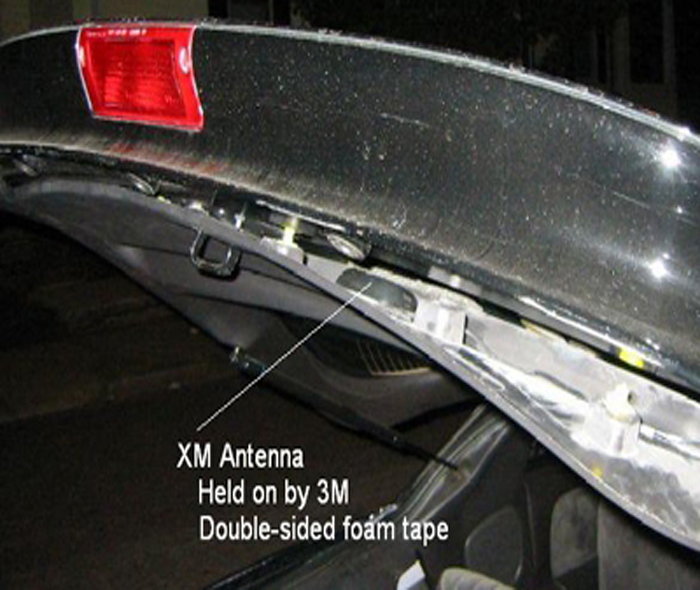 Installing XM Satellite Antenna