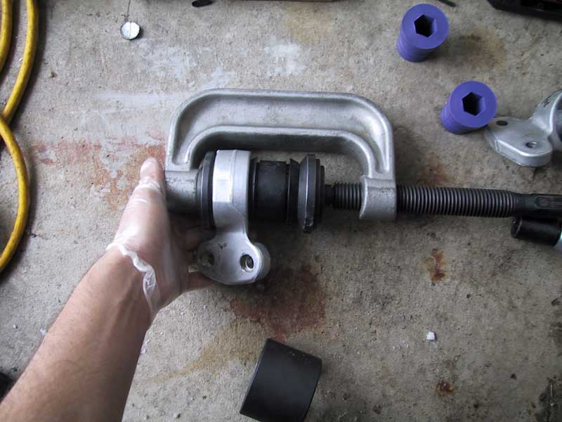 mini cooper r53 r56 r50 lower upper control arm bushing ball joint subframe how to replace diy remove change