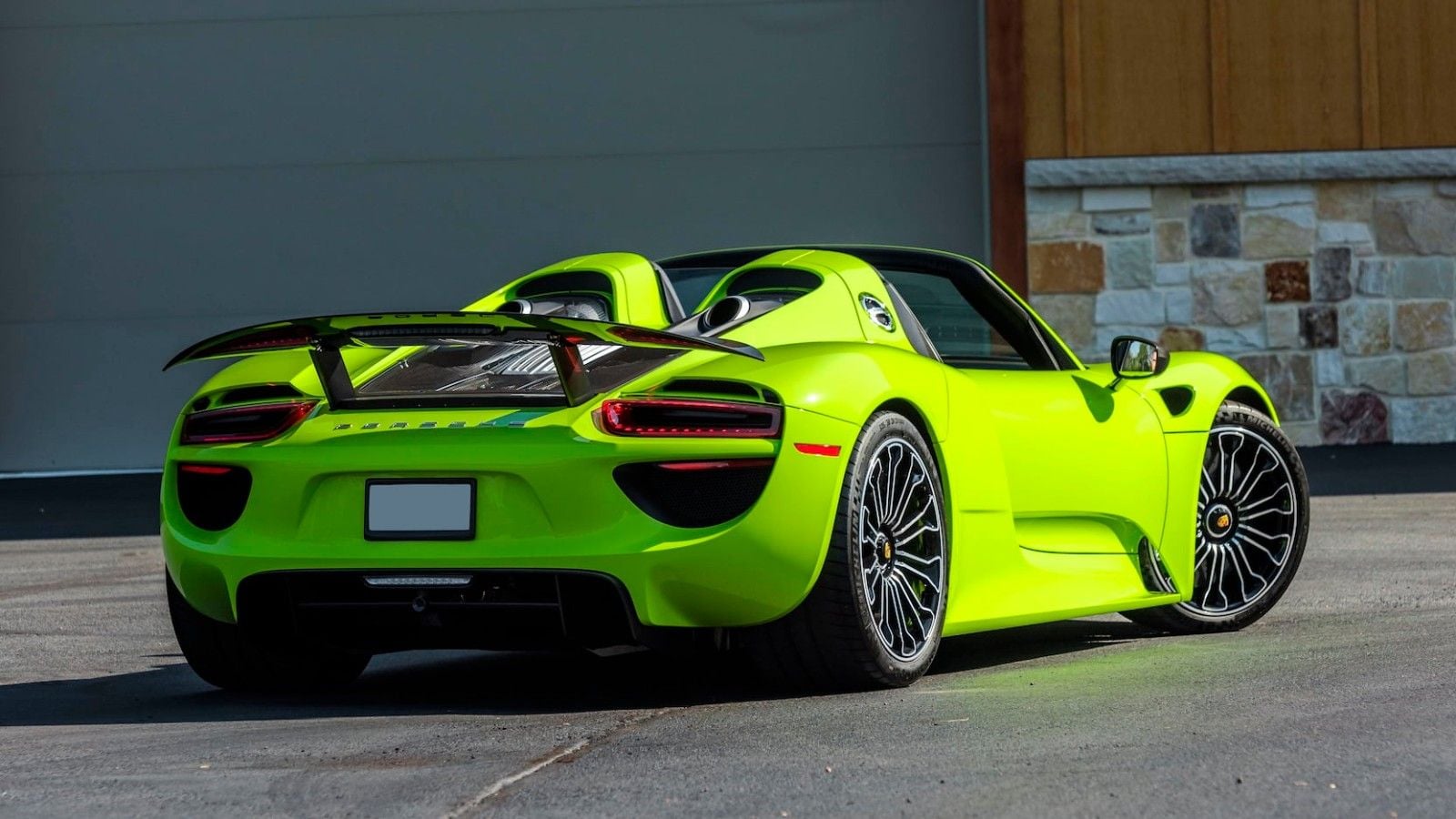 Porsche 918 Spyder One of Two Produced in Acid Green