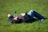 drunk man passed out